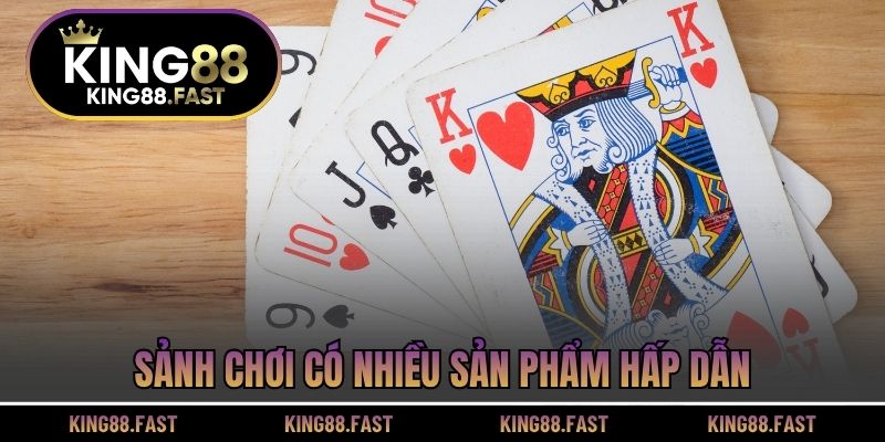 Sảnh chơi có nhiều sản phẩm hấp dẫn